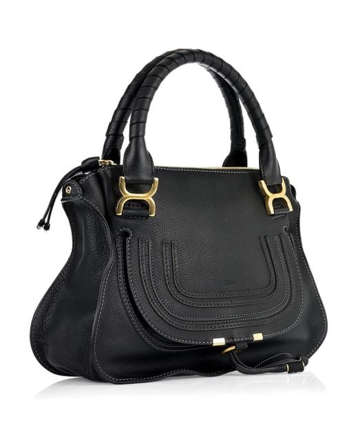 Chlo Marcie Medium Shoulder Bag in Black | Lyst  