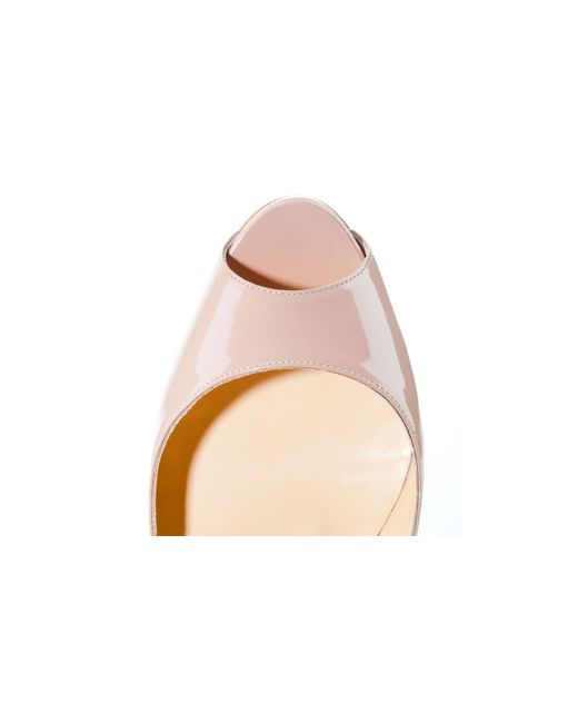 Christian louboutin Very Prive Patent Leather Platform Pumps in ...  