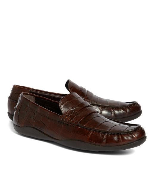 Brooks Brothers Men’s Dress Shoes Sale Enhance your professional workwear or evening attire with versatile men’s dress shoes in traditional black and brown leather styles. Shop Brooks Brothers penny loafers on sale to add a dash of elegance to special occasions or nights on the town.