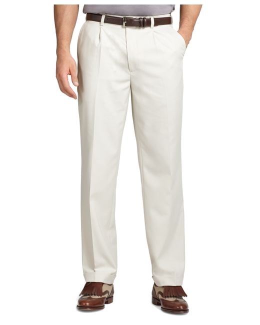 Brooks brothers St Andrews Links Pleat-front Golf Pants in White for ...