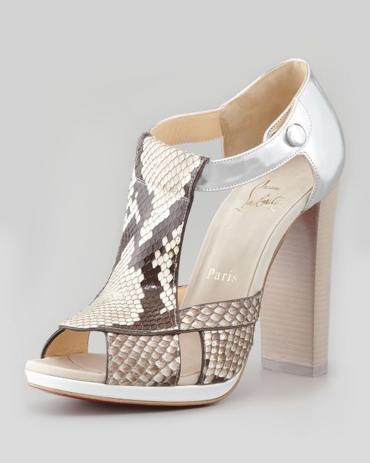 fake christian louboutin shoes for sale - Christian louboutin Body Strass Jeweled Flats in Gray (anticsilver ...