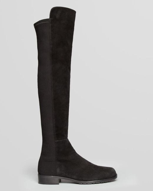 stuart weitzman harper stretch suede tall boots