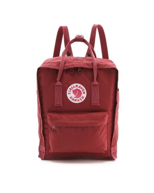 red fjallraven backpack