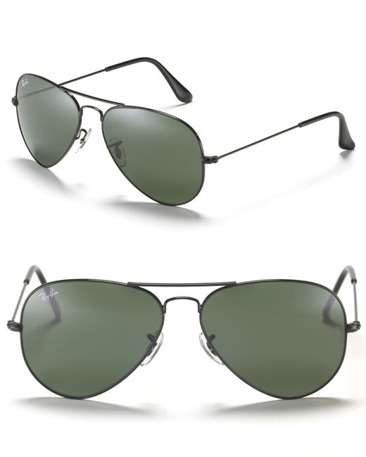Ray-ban Classic Aviator Sunglasses in Black for Men | Lyst