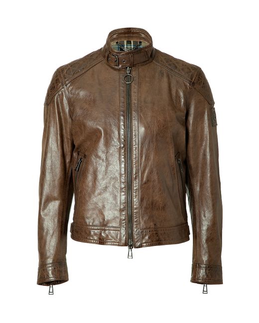 Belstaff Racemaster Leather Jacket in Brown (cafe) - Save 50% | Lyst
