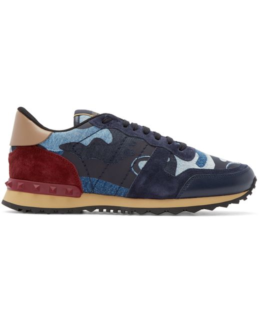 valentino trainers blue camo