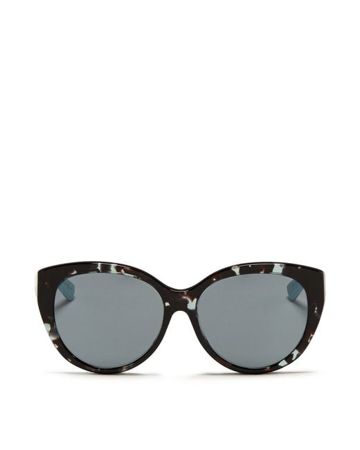 Dior montaigne Acetate Round Optical Glasses in Blue ...