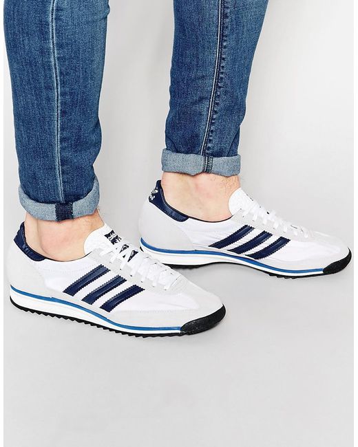 Adidas originals Sl 72 Trainers S78999 in Blue for Men (White) | Lyst