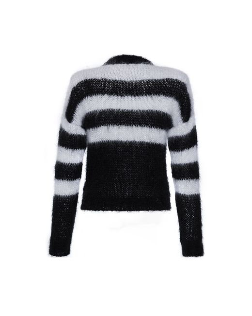Philosophy di lorenzo serafini Striped Mohair-blend Knitted Jumper in ...