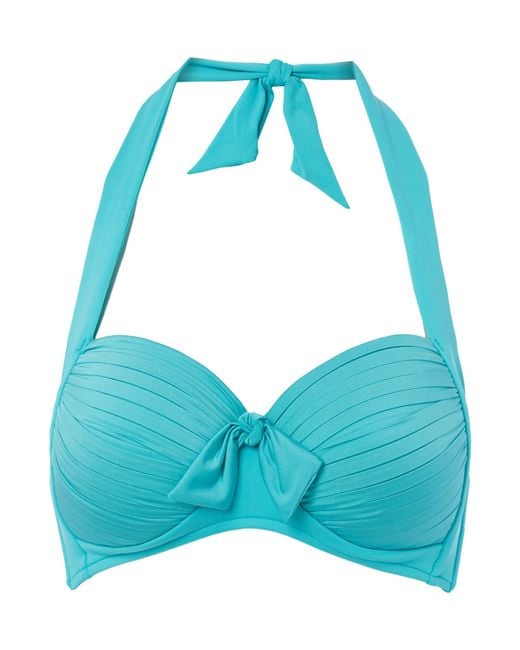 Seafolly Soft Cup Halter Bikini Top in Blue | Lyst