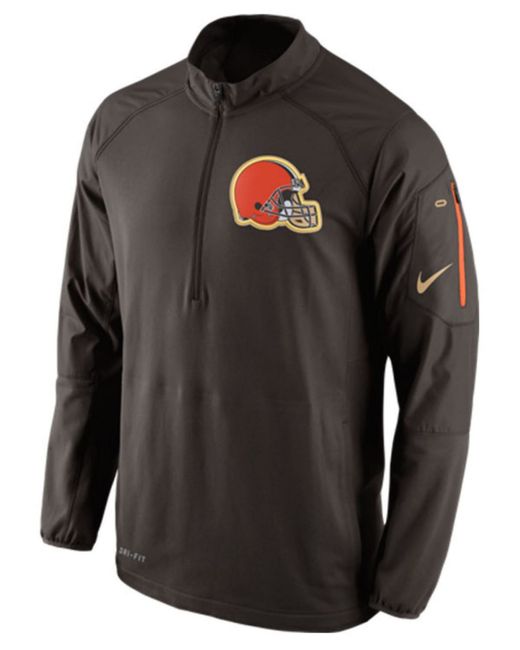 Download Nike Men's Cleveland Browns Champ Drive Hybrid Half-zip ...