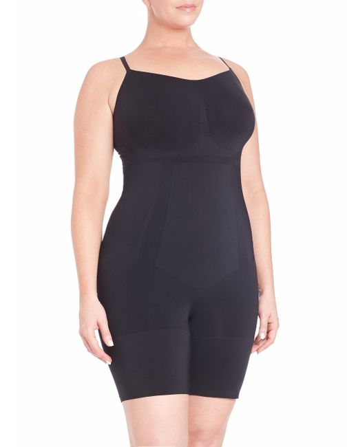 Spanx Oncore Midthigh Plussize Bodysuit in Black Lyst