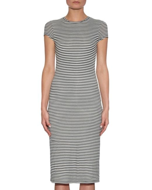 black and white striped turtleneck outfit