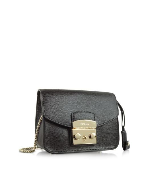 Lyst - Furla Metropolis Mini Crossbody Bag in Black - Save 45%