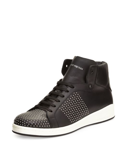 alexander mcqueen studded sneakers