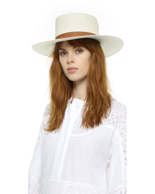 janessa leone zinnia bolero hat bleach