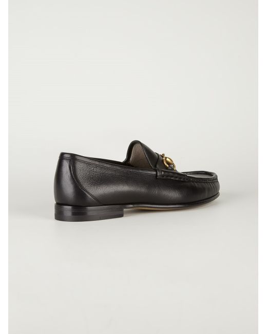 gucci leather horsebit slipper mens