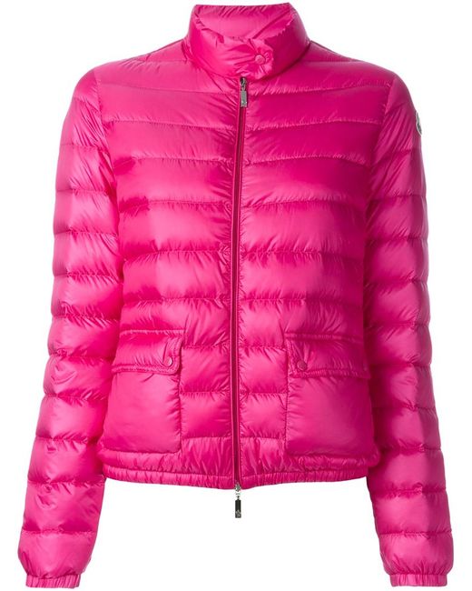 Moncler Lans Down Shell Jacket in Pink (PINK & PURPLE) | Lyst
