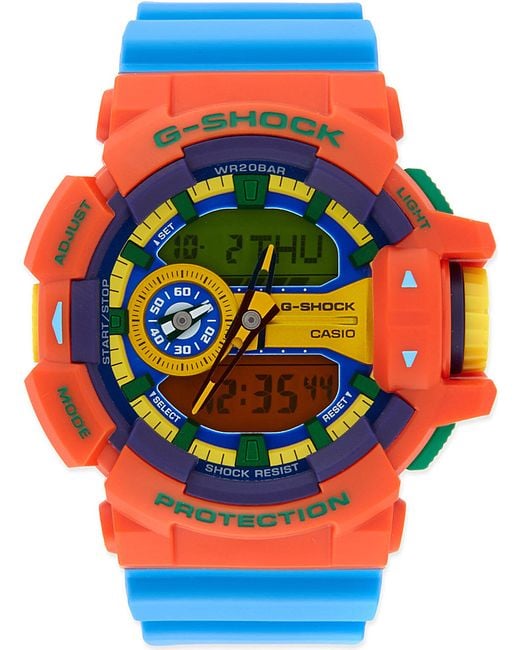 g shock orange blue