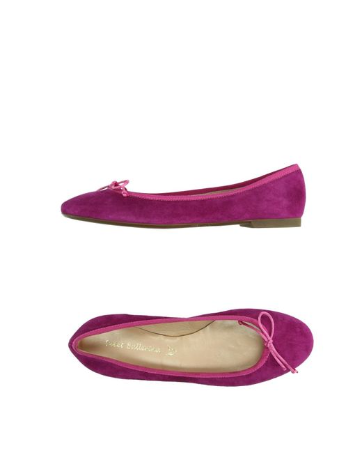 Sweet ballerina Ballet Flats in Purple | Lyst