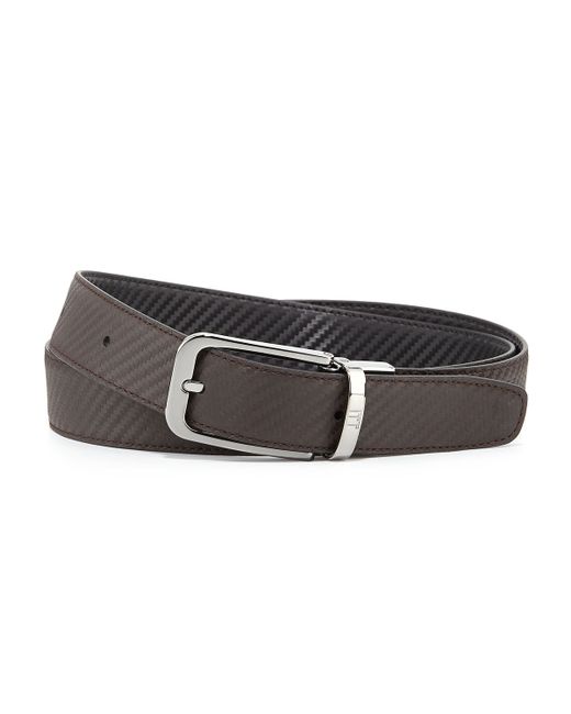 Dunhill Chassis Twist Reversible Belt in Brown for Men | Lyst