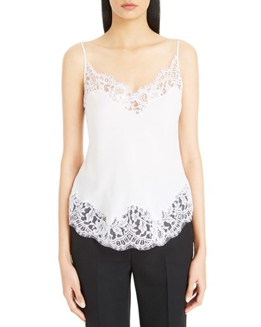 WMNS Sheer Bodysuit - Small Floral Accents / Scalloped Trimmed