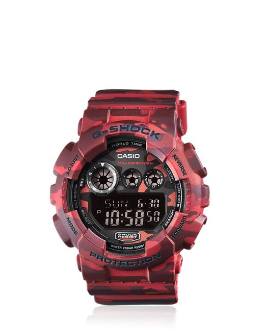 g shock men red