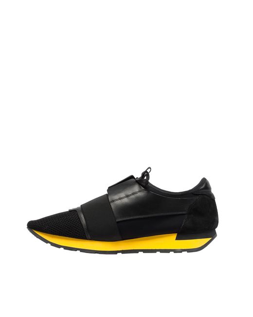 balenciaga race runners black and yellow