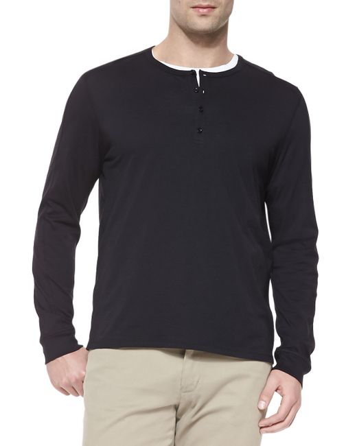 Zappos Footer Free shipping and returns on Men's Long Sleeve Henley T-Shirts at cybergamesl.ga