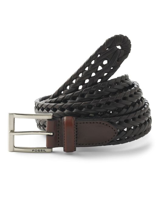 Fossil Mens Leather Belts Literacy Basics