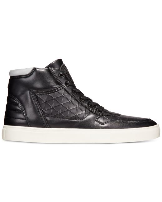 guess high top sneakers guess tibby high top sneakers in black for lyst guess high top sneakers guess tibby high top sneakers in black for lyst