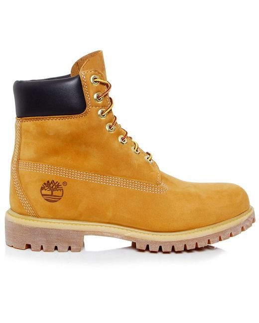 Timberland Icon 6 Inch Nubuck Boots in Khaki for Men (Wheat) | Lyst