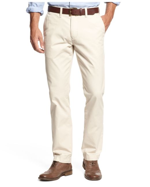 tommy hilfiger men's custom fit chino pants