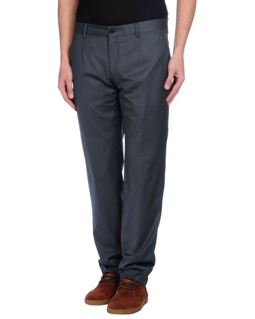 Dirk bikkembergs Casual Trouser in Gray for Men (Lead) - Save 35% | Lyst