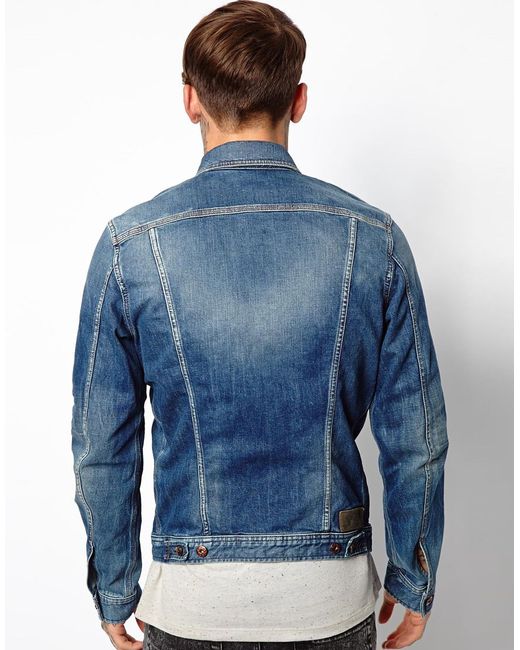 Diesel Zipped Padded Jacket in Blue for Men | Lyst