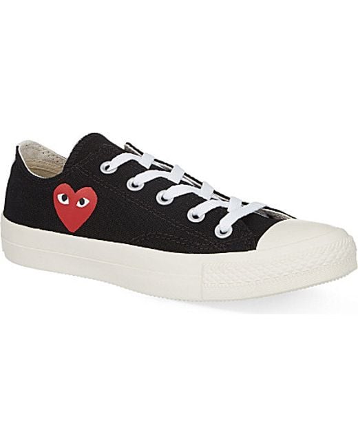 comme des garcons converse low top black