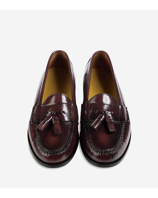 cole haan pinch tassel loafer mahogany
