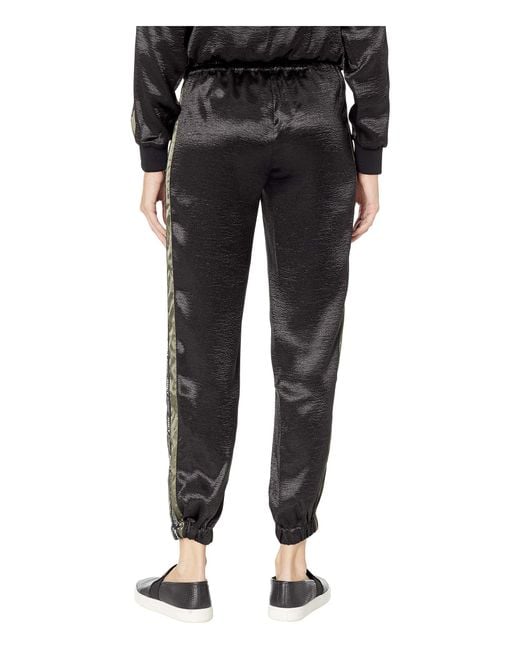 satin track pants