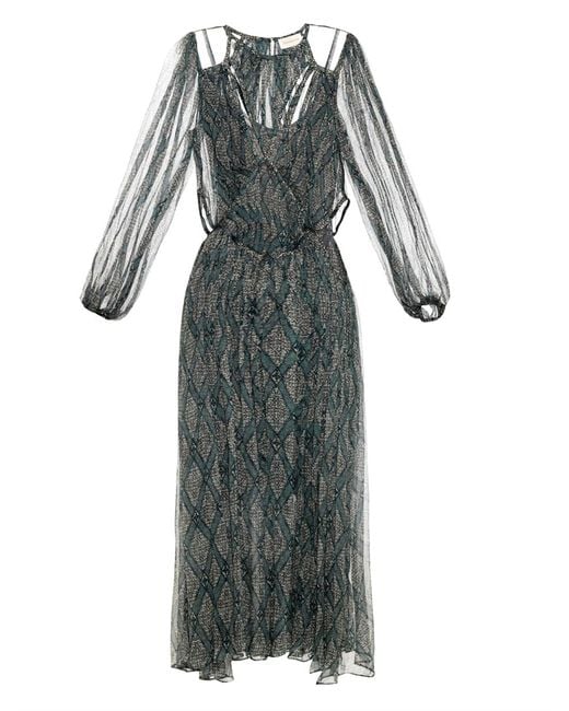 zimmermann blue silk dress