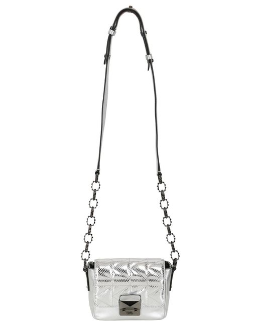 karl lagerfeld metallic bag