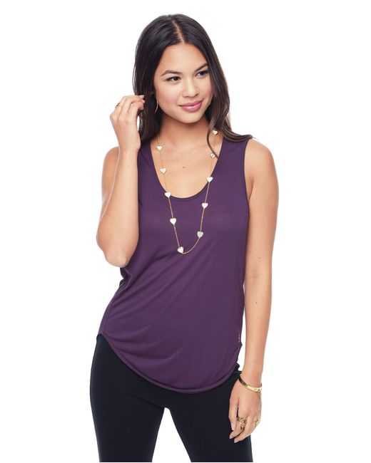 Juicy couture Essential Knit Tank in Purple (Aubergine) - Save 35% | Lyst