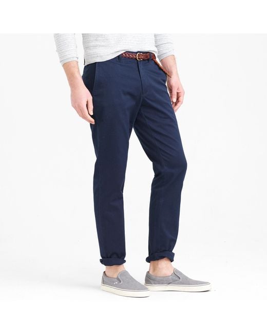 J.crew Stretch Chino In 770 Fit in Blue for Men (navy) | Lyst