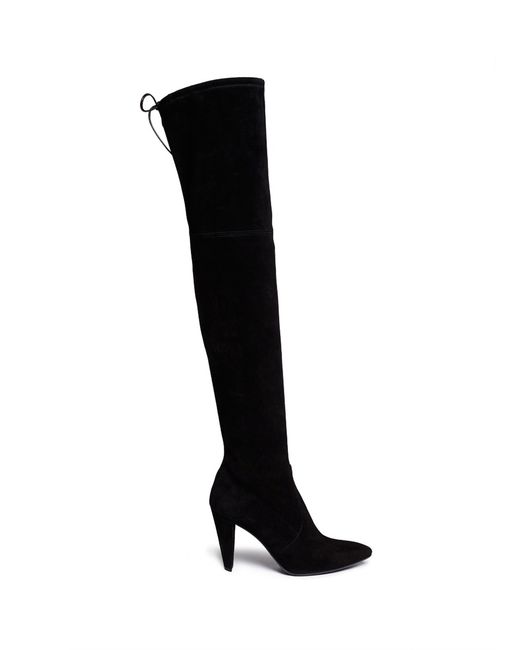 stuart weitzman highstreet suede boot