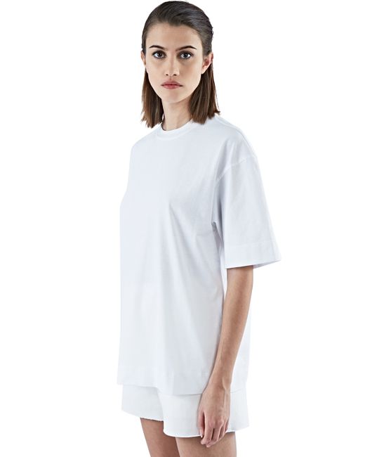 Marni Women s  Boxy Fit Crew  Neck  T  shirt  In White in White 