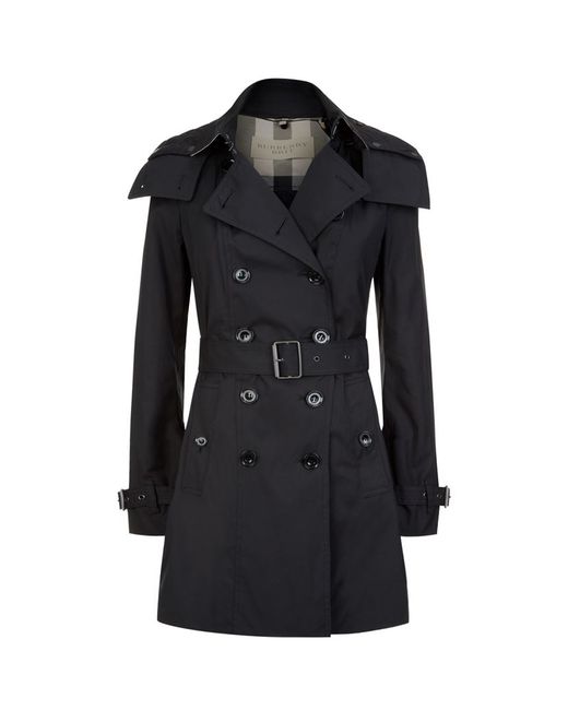 Burberry Reymoore Hooded Trench Coat in Grey | Lyst