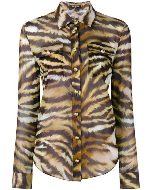 tiger print shirt men's india