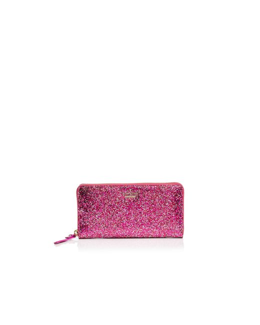 Kate spade Glitter Bug Lacey Continental Wallet in Red (Red Multi) | Lyst