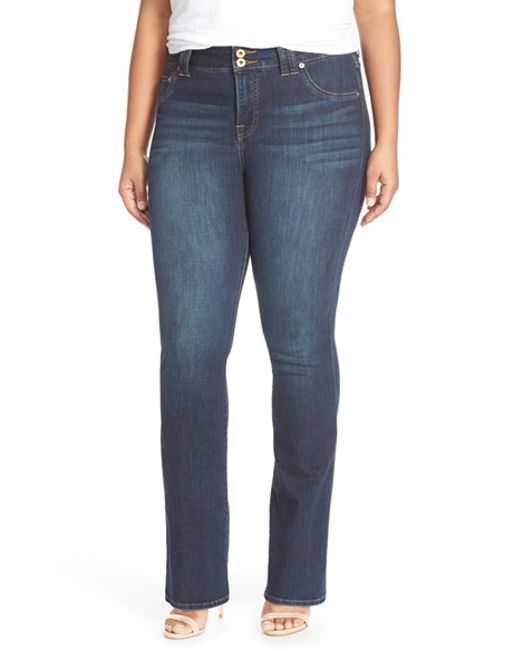 Lucky Stretch lucky brand stretch bootcut in blue lyst Lucky Stretch lucky brand stretch bootcut in blue lyst