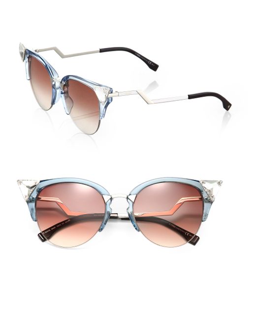 Fendi Edged Zig zag  Optyl Cat s  eye Sunglasses in 