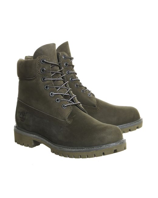Timberland 6 In Buck Boots in Green for Men (forest) | Lyst